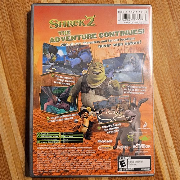 Original X-Box Shrek 2 Platinum Hits Edition, EUC - Picture 5 of 5